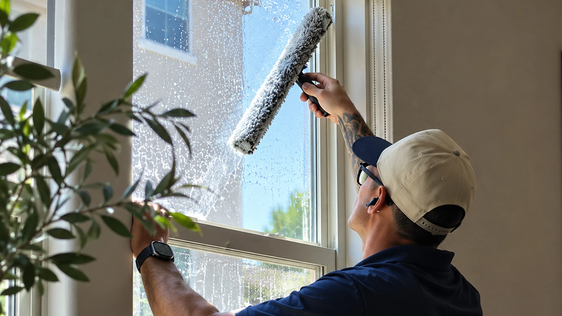 Commercial window cleaning project in Las Vegas Nevada